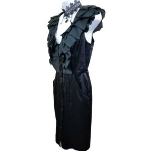 Bebe Satin Black Dress